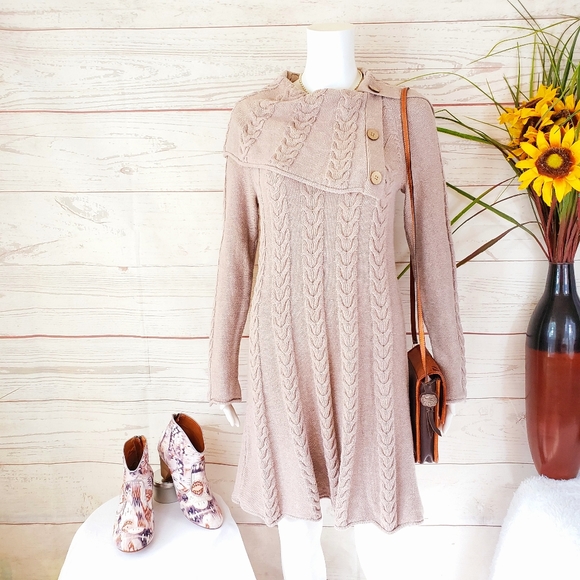 Anthropologie Dresses & Skirts - Anthropologie Akini cable knit sweater dress